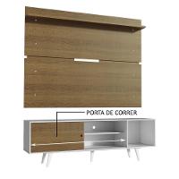 Rack Dubai e Painel Tv até 65" com Pés Branco/rustic Madesa - 5