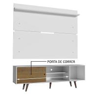 Rack Dubai e Painel Tv até 65" com Pés Branco/rustic Madesa - 7