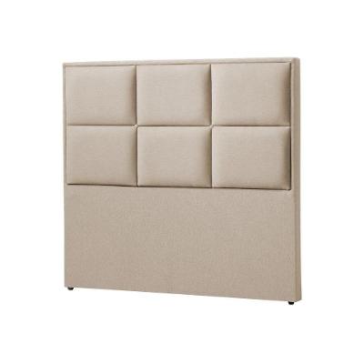 Cabeceira King Estofada Elegance 195cm Em Linho Bege