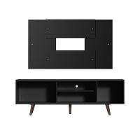 Rack Dubai com Pés e Painel Tv até 58" Preto/rustic Madesa