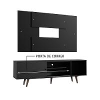 Rack Dubai com Pés e Painel Tv até 58" Preto/rustic Madesa - 5