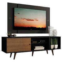 Rack Dubai com Pés e Painel Tv até 58" Preto/rustic Madesa - 1