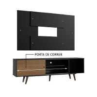 Rack Dubai com Pés e Painel Tv até 58" Preto/rustic Madesa - 5