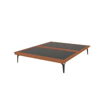 Base Para Cama King Japonesa Tóquio Bipartida Linho Telha