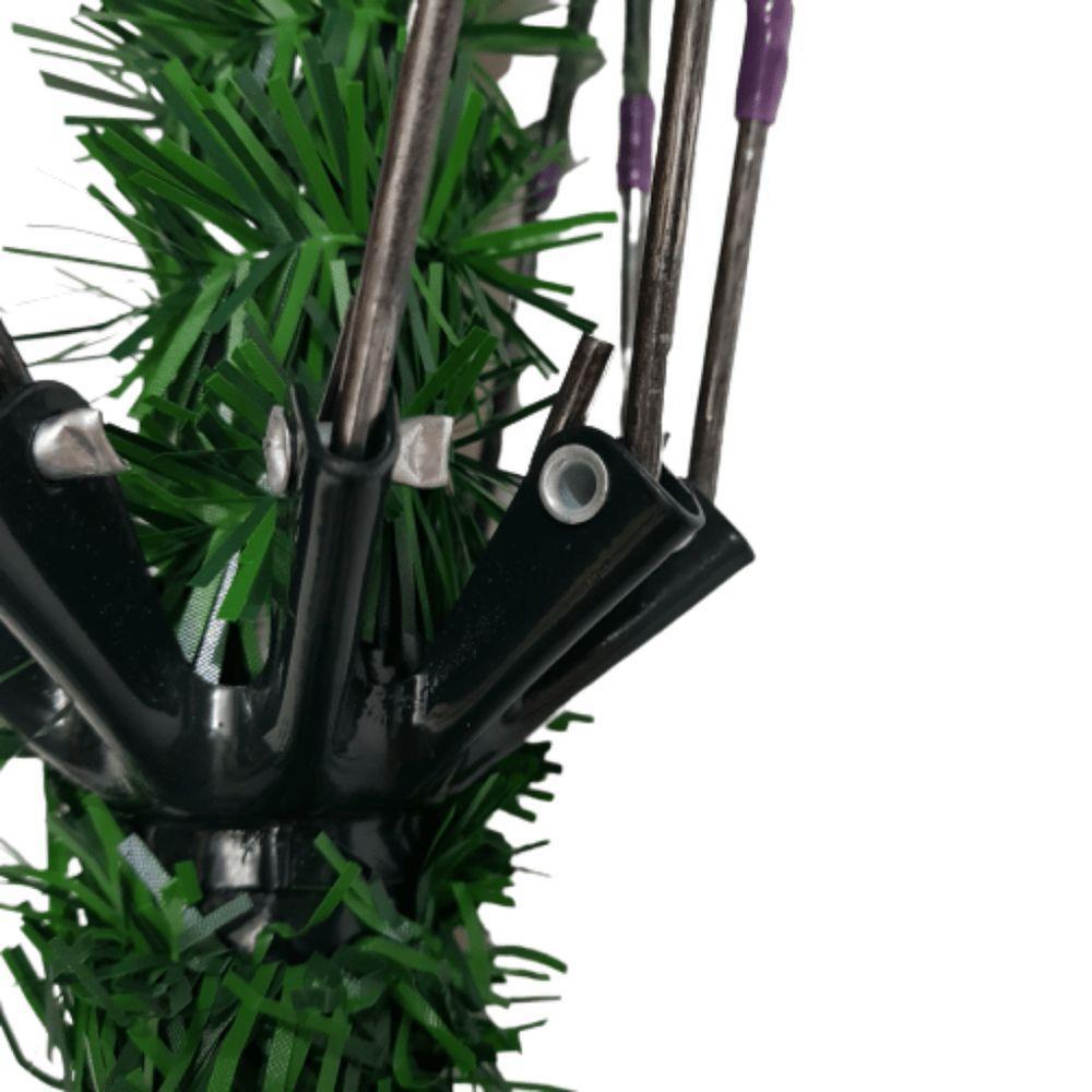 Árvore Natal Verde Estrutura De Metal 1.80m - 720 Galhos - Cromus 1.80m De Altura - 5