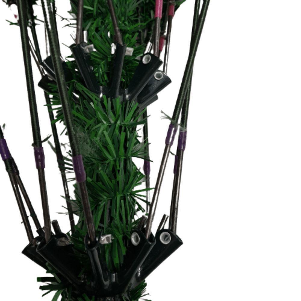 Árvore Natal Verde Estrutura De Metal 1.80m - 720 Galhos - Cromus 1.80m De Altura - 6