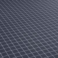 Jogo De Lençol Terry Solteiro 2 Peças Percal 200 Fios Quadriculado - Cinza Escuro - 80% Algodão / 20% Poliéster