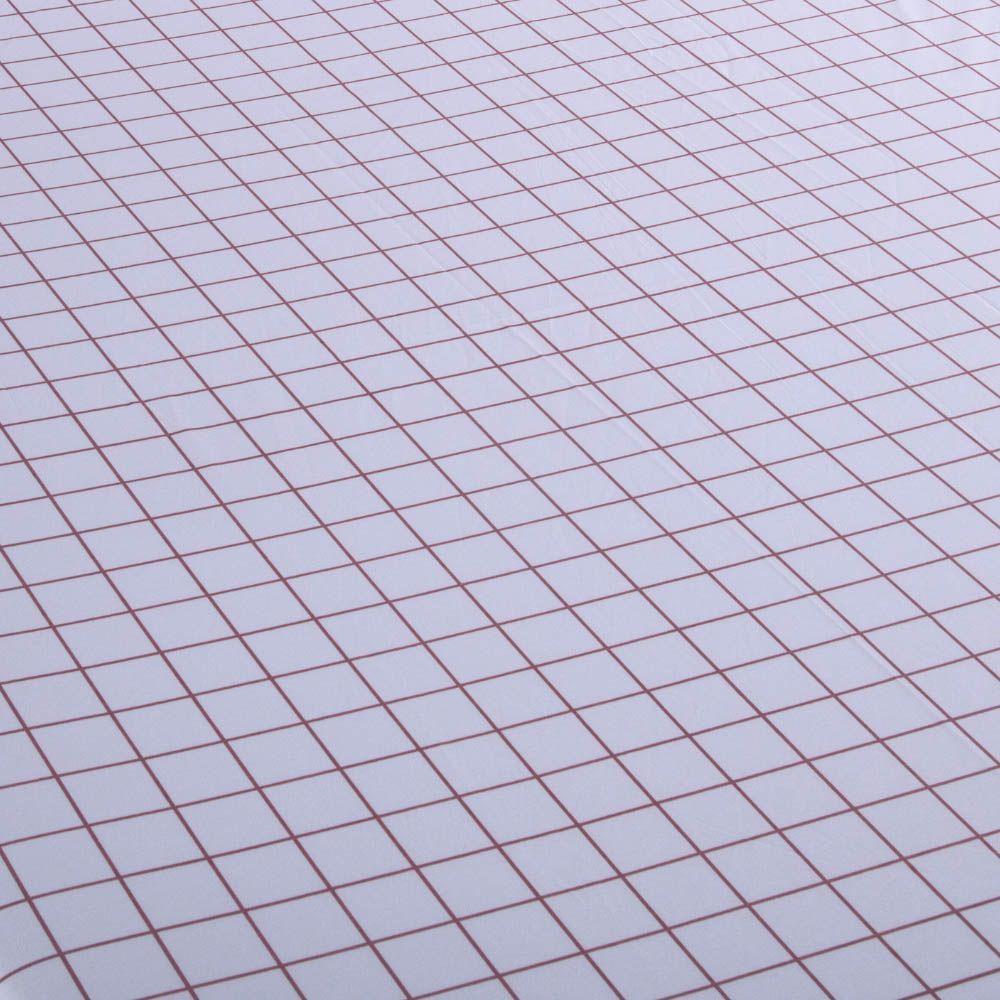 Jogo De Lençol Terry Casal 3 Peças Percal 200 Fios Quadriculado - Rosa Claro - 80% Algodão / 20% Poliéster - 4