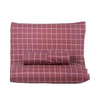 Jogo De Lençol Terry Queen 3 Peças Percal 200 Fios Quadriculado - Rosa Escuro - 80% Algodão / 20% Poliéster - 5