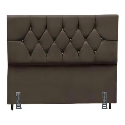 Cabeceira Para Cama Casal 140 Cm Melisse Com Frame Suede Cor:marrom
