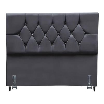 Cabeceira Para Cama Casal 140 Cm Melisse Com Frame Suede Cor:cinza Escuro