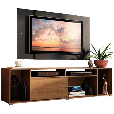 Rack Cancun e Painel para Tv até 58" Rustic/preto Madesa