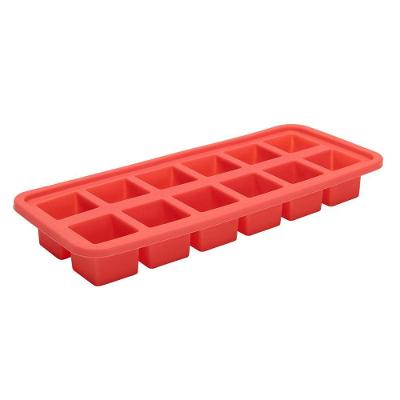 Forma Para Gelo Quadrada Vermelha Mimo Style
