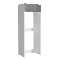 Porta Geladeira Madesa Lux 1 Porta Basculante Branco Cinza - 1