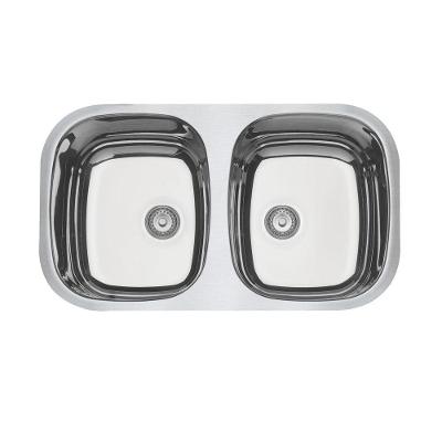 Cuba De Embutir Tramontina Isis 2c 34 Bl Em Aço Inox Alto Brilho 77x45 Cm