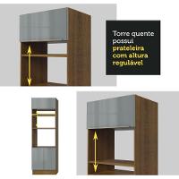 Torre Quente Madesa Lux 70 Cm 3 Portas Rustic/cinza - 9