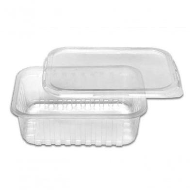 Pote De Plastico Retangular 500 Ml Freezer Microondas C/96