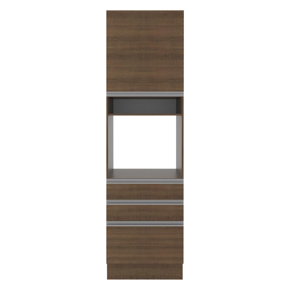 Torre Quente Glamy 60cm 1 Porta 3 Gavetas Rustic Madesa - 2