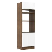 Torre Quente 70 Cm 3 Portas Rustic/Branco Veludo - 1