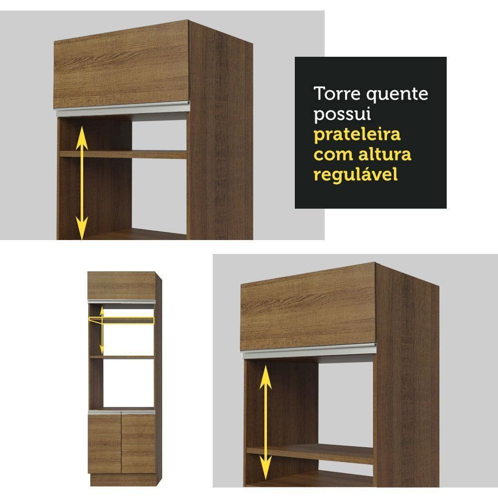 Torre Quente Glamy 70cm 3 Portas Rustic Madesa - 4