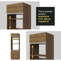 Torre Quente Glamy 70cm 3 Portas Rustic Madesa