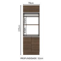 Torre Quente Glamy 70cm 3 Portas Rustic Madesa - 10