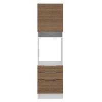 Torre Quente Stella 1 Porta 3 Gavetas Branco/rustic Madesa - 5