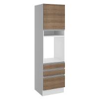 Torre Quente Glamy 60cm 3 Gavetas Rustic/Branco Madesa - 1