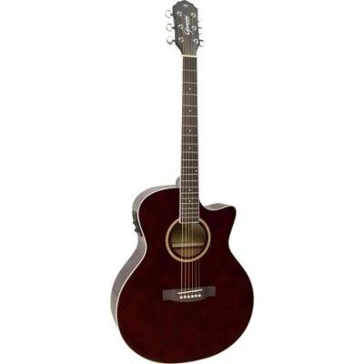 Violão Giannini Gsf3 Ceq Eletroacústico Aço Translucent Dark Wine Dark Wine [f002]