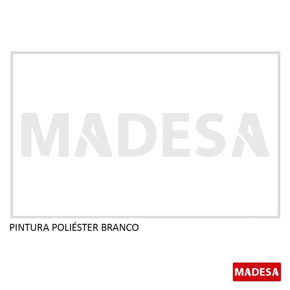 Rack para TV Londres com Pés Retrô Branco Madesa - 9