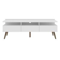 Rack para TV Londres com Pés Retrô Branco Madesa - 2