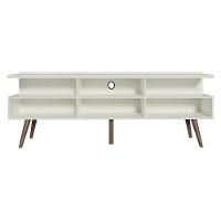 Rack para TV Londres com Pés Retrô Branco Madesa - 3