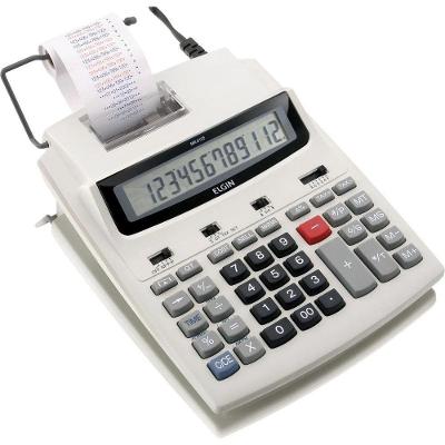 Calculadora Com Bobina 12 Digitos, Impressão Bicolor E Display Lcd Mr-6125 Branca [f018]