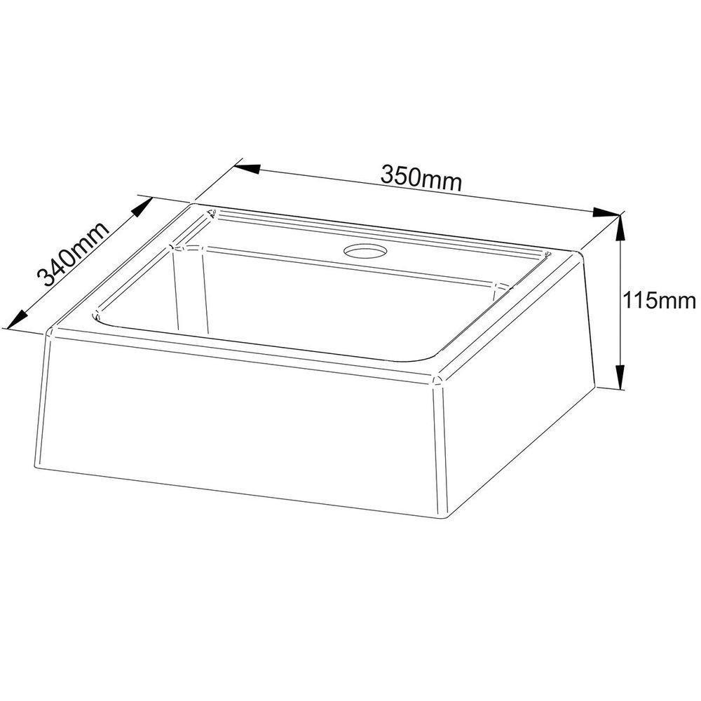 Gabinete De Banheiro 60 Cm 1 Porta Com Cuba Valente Branco - 6