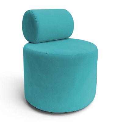 Poltrona Tokyo Boucle Com Design Exclusivo - 7 Decor Azul Turquesa