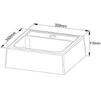 Kit Gabinete E Espelheira De Banheiro 60 Cm Com Cuba Sâmia Amêndoa/mármore Branco - 6