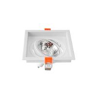 Spot De Embutir Recuado Nordecor Loyo Para 1 Lâmpada Ar70 Quadrado Branco - 2