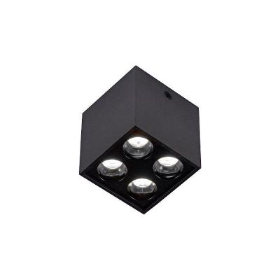 Spot De Sobrepor Nordecor Downlight Powerus Led Alto Irc 90 8w Bivolt Preto 4000K