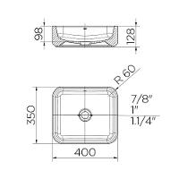 Cuba De Apoio Docol 40x35 90015397026 Retangular Branca Branco - 3