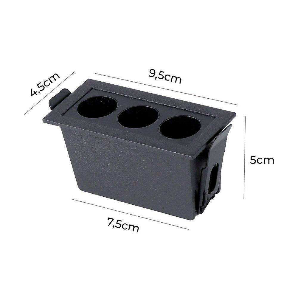 Spot De Embutir Nordecor Downlight Powerus Led Alto Irc 90 6w Bivolt Preto 4000k - 5