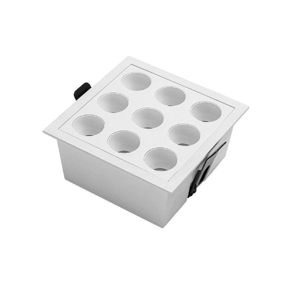 Spot De Embutir Nordecor Downlight Powerus Led Alto Irc 90 18w Bivolt Lente Branca 3000k - 4