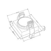 Spot De Embutir Recuado Nordecor Loyo Para 1 Lâmpada Gu10 Mr16 Quadrado Preto - 4