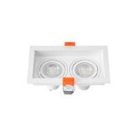 Spot De Embutir Recuado Nordecor Loyo Para 2 Lâmpadas Gu10 Mr11 Branco - 1