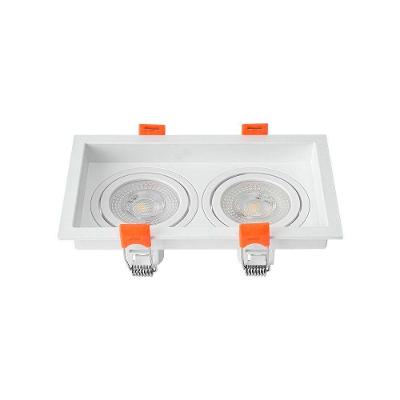 Spot De Embutir Recuado Nordecor Loyo Para 2 Lâmpadas Gu10 Mr16 Branco
