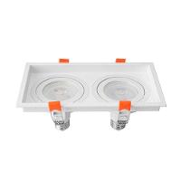 Spot De Embutir Recuado Nordecor Loyo Para 2 Lâmpadas Par 20 E27 Branco - 1