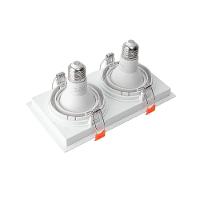 Spot De Embutir Recuado Nordecor Loyo Para 2 Lâmpadas Par 20 E27 Branco - 3