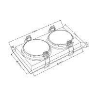 Spot De Embutir Recuado Nordecor Loyo Para 2 Lâmpadas Par 20 E27 Branco - 4