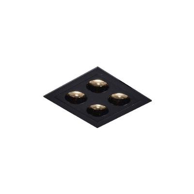 Spot De Embutir Nordecor Downlight Powerus Led Alto Irc 90 8w Bivolt Preto 4000k