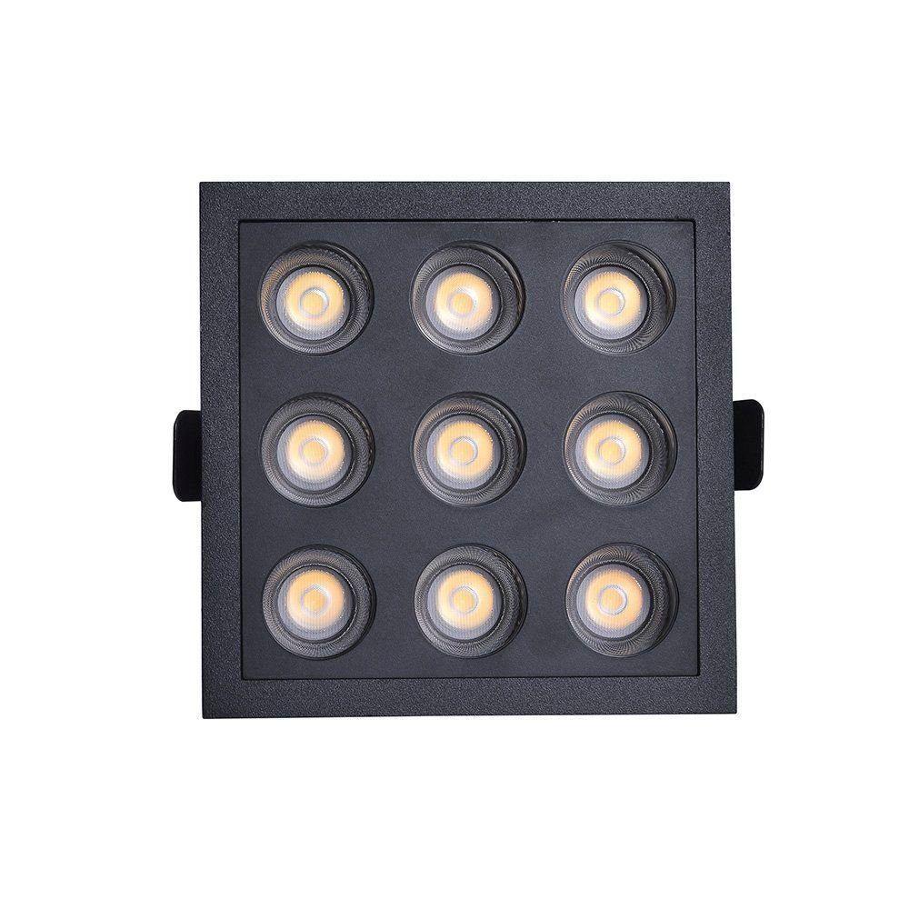 Spot De Embutir Nordecor Downlight Powerus Led Alto Irc 90 18w Bivolt Preto 4000k - 3