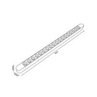 Módulo Led Para Trilho Magnético Nordecor Pro Magnetic Track Kay 6702 18w Irc 90 48v 3000K Luz Amarela - 4